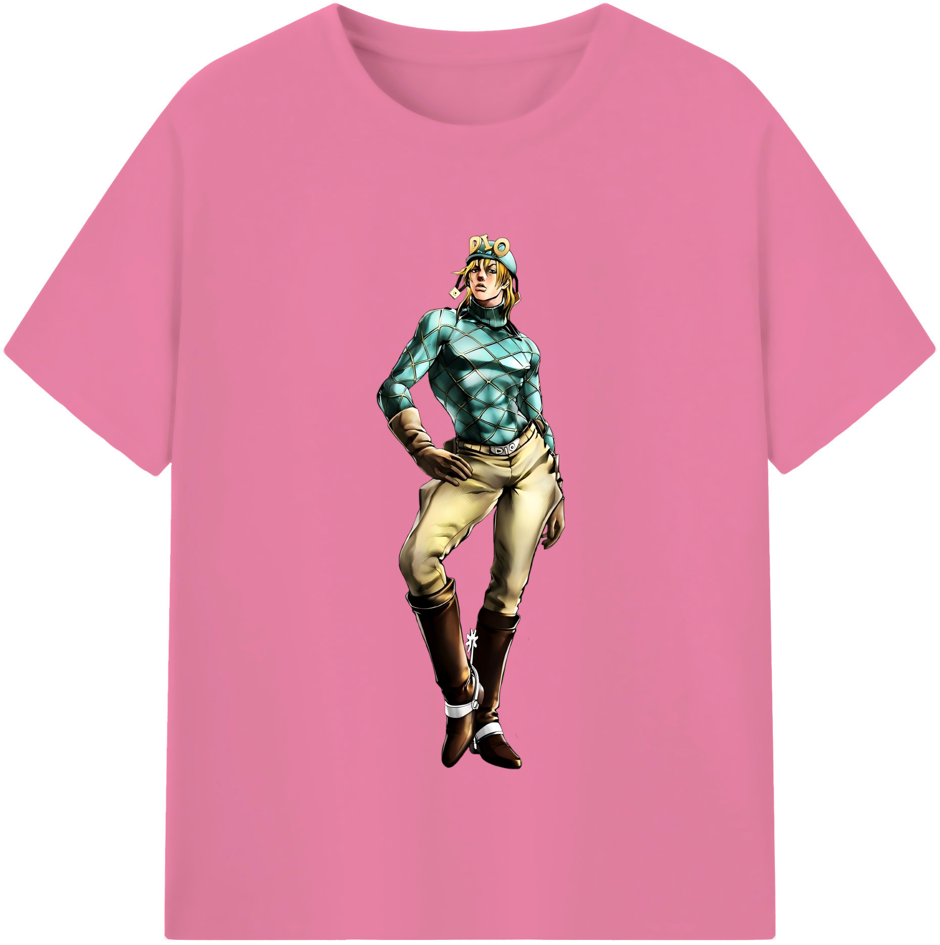 （画像用） ジョジョの奇妙な冒険 ディオ?ブランドー JoJo's Bizarre Adventure Dio Brando 綿100％半袖Tシャツ（フロントプリント）